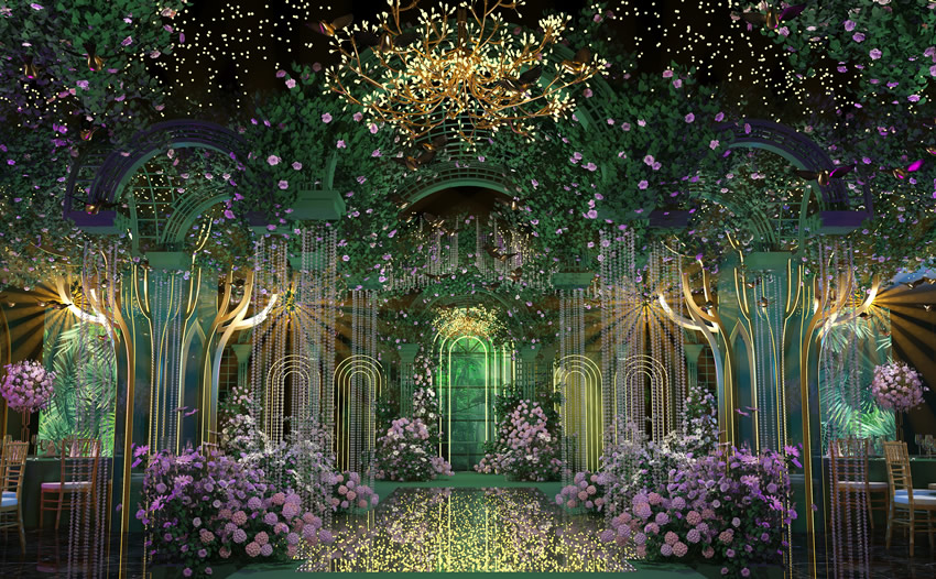 芒市奇妙森林婚礼堂效果展示